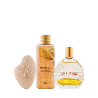 Combo Luz de Amburana: Eau de Parfum, Sabonete e Óleo Iluminador